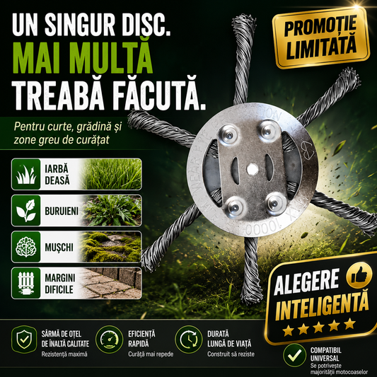 TerraCut™ - Disc Motocoasă cu Sârmă de Oțel