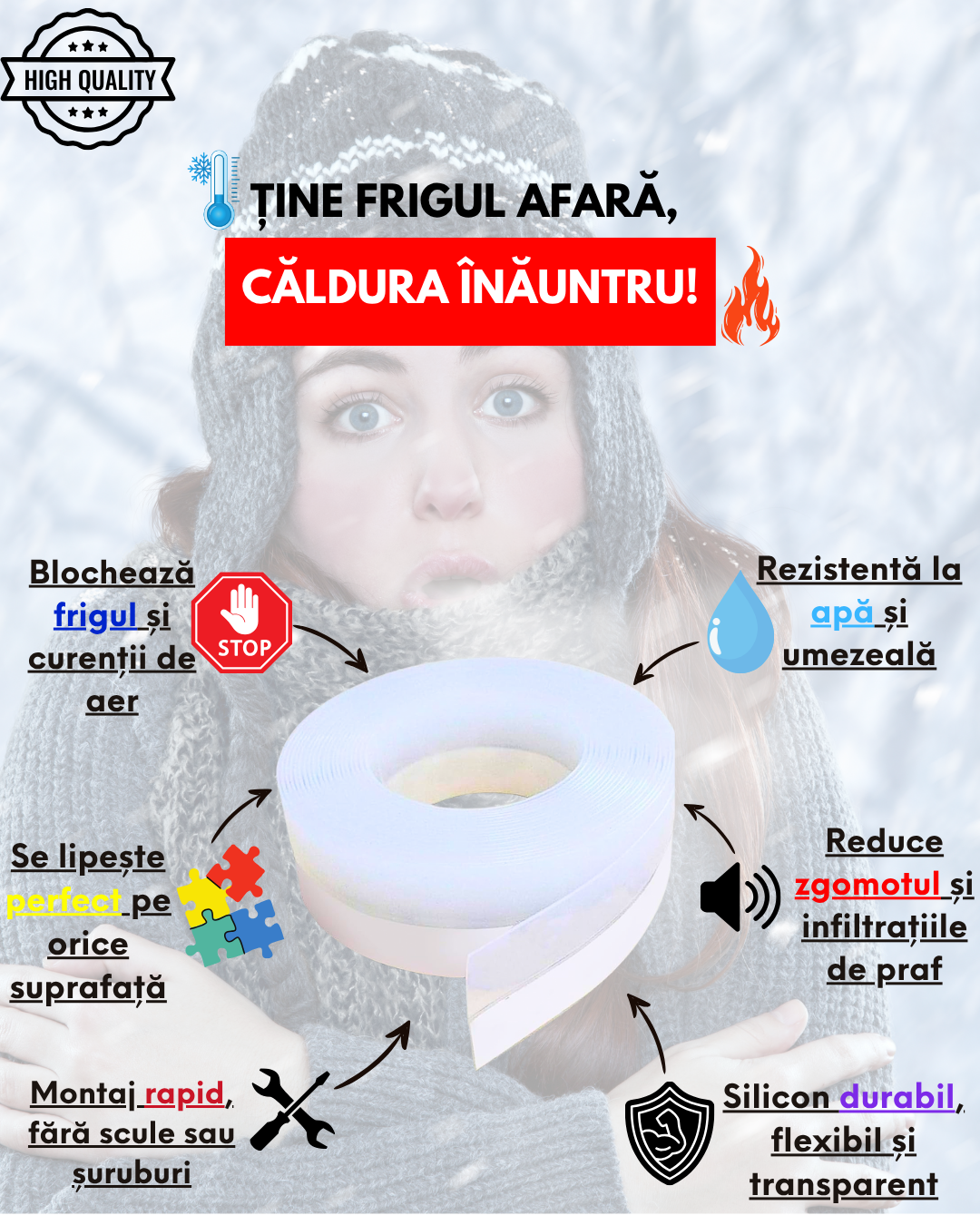 Banda de etansare usi si ferestre