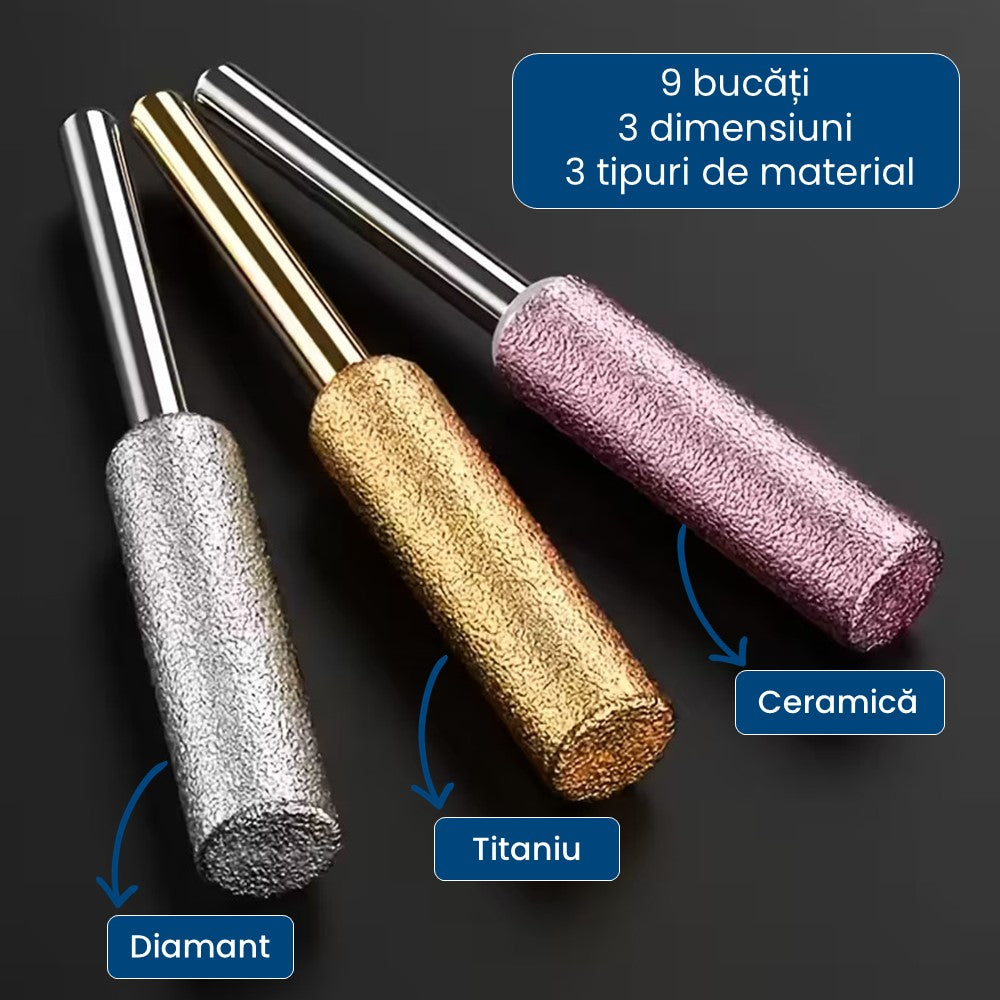 SharpPro™ – 9 Capete pentru Ascuțit Lanțul Drujbei